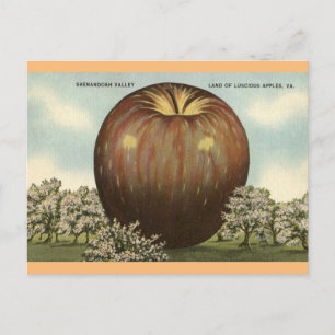 Shenandoah Valley, Virginia Giant Apple Carte post