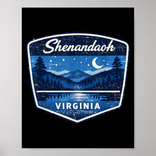 Shenandoah Virginia National Park Camng Hiking Poster