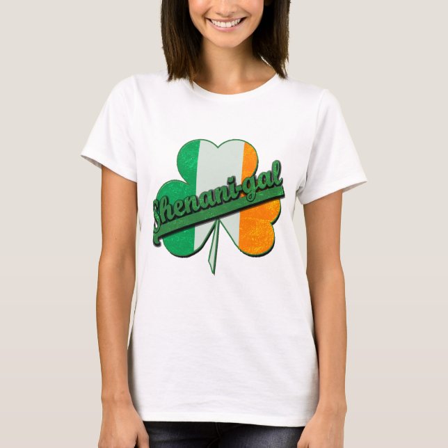 Shenani-Gallon !  Malice pour le T-shirt de dames (Devant)