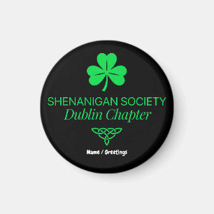 Shenanigan Society Dublin Chapter Vintage Heritage Magnet