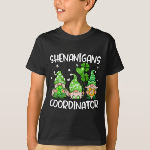 Shenanigans Coordinator Cute Gnomes Teachers St Pa T-Shirt
