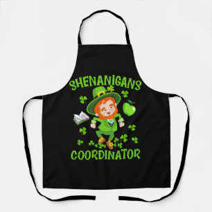Shenanigans Coordinator Funny Teacher St Patrick's Apron