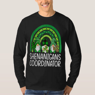 Shenanigans coordinator Gnomies Patricks Day Gnome T-Shirt
