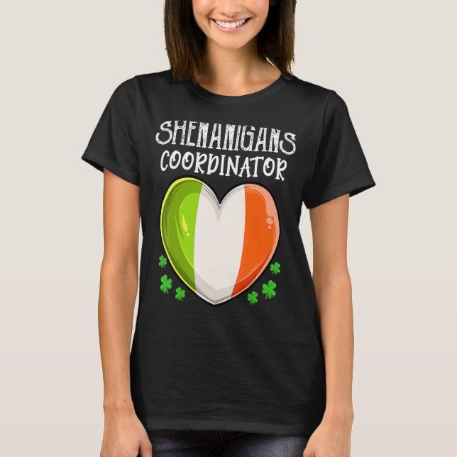 Shenanigans Coordinator Lucky Charms, St Patrick's T-Shirt (Front)