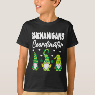 Shenanigans Coordinator Shamrock St Patricks Day G T-Shirt