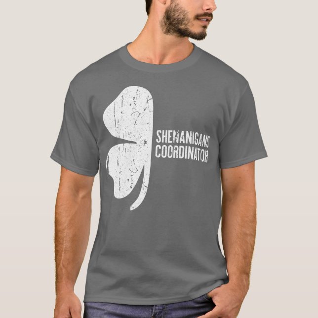 Shenanigans Coordinator  St Patricks Day Gift T-Shirt (Front)