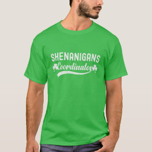 Shenanigans Coordinator St Patrick's Day Mom Boss T-Shirt