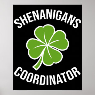 Shenanigans Coordinator St Patrick's Day Poster
