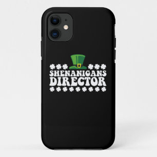 Shenanigans Director Groovy St Patrick's Day Irish iPhone 11 Case