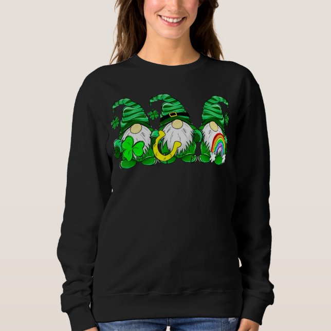 Shenanigans Gnomies St Patrick S Day Cute Gnome Sh Sweatshirt (Front)