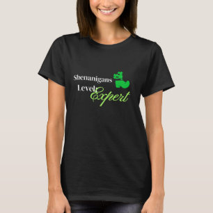 Shenanigans Level: Expert St. Patrick's Day Humor T-Shirt