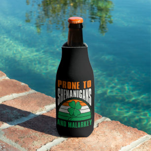 Shenanigans Malarkey Funny St Patrick's Day Name Bottle Cooler