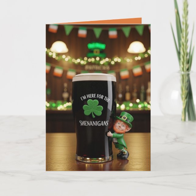 Shenanigans Saint Patrick's Day Card (Front)