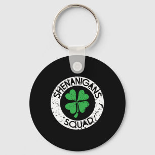 Shenanigans Squad Funny Saint Patrick's Day Matchi Keychain