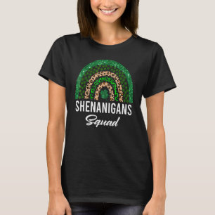 Shenanigans Squad Funny St Patricks Day Costume Ra T-Shirt