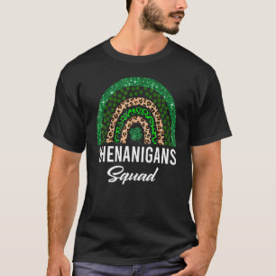 Shenanigans Squad Funny St Patricks Day Costume Ra T-Shirt