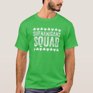 Shenanigans Squad Funny St Patrick's Day Irish T-Shirt