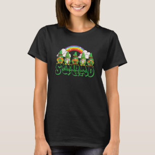 Shenanigans Squad Gnome Horseshoe Luck Coins T-Shirt