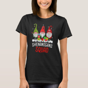 Shenanigans Squad Gnomes Christmas Pyjamas Family T-Shirt