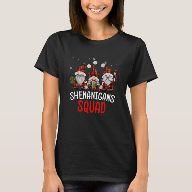 Shenanigans Squad Gnomes Pajamas Family Matching C T-Shirt (Front)