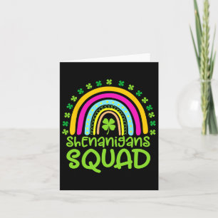 Shenanigans Squad Happy St Patrick's Day Rainbow S Card
