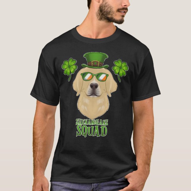 Shenanigans Squad I St Patricks Day Labrador T-Shirt (Front)