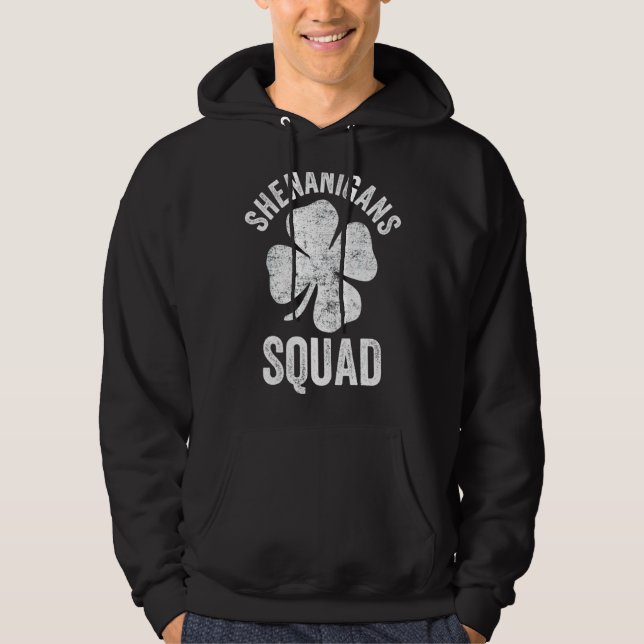 Shenanigans Squad Irish Funny Happy St Patrick's D Hoodie (Front)
