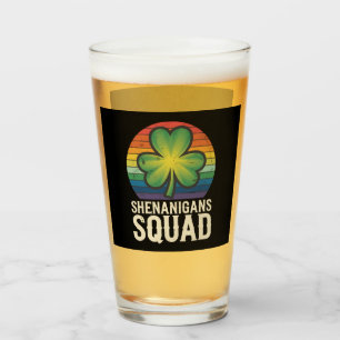Shenanigans Squad Matching St Patricks Day Group Glass