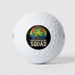 Shenanigans Squad Matching St Patricks Day Group  Golf Balls