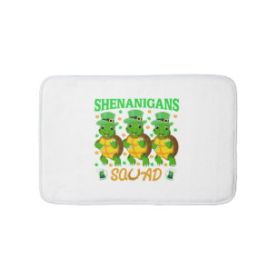 Shenanigans Squad St. Patrick’s Day Cute Turtle Bath Mat
