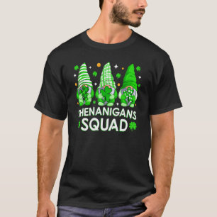 Shenanigans Squad St Patrick's Day Gnomes Gnomies_ T-Shirt