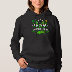 Shenanigans Squad St Patrick's Day Gnomes Green Fu Hoodie