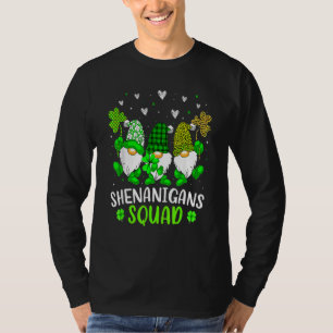 Shenanigans Squad St Patrick's Day Gnomes Green Fu T-Shirt