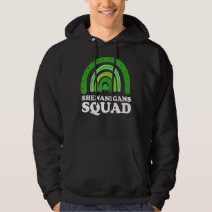 Shenanigans Squad St Patricks Day Gnomes Green Pro Hoodie