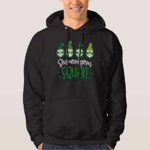 Shenanigans Squad St Patricks Day Gnomes Green Pro Hoodie