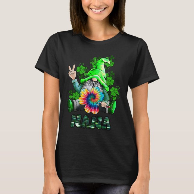 Shenanigans Squad St Patricks Day Gnomes Green Pro T-Shirt (Front)