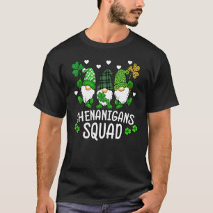 Shenanigans Squad St Patricks Day Gnomes Green Pro T-Shirt