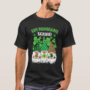 Shenanigans Squad St Patricks Day Gnomes Green Pro T-Shirt