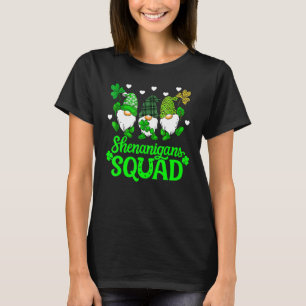Shenanigans Squad St Patricks Day Gnomes Green Pro T-Shirt