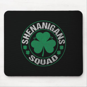 Shenanigans Squad St Patricks Day Matching Family Mouse Pad