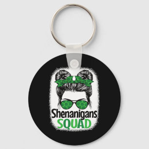 Shenanigans Squad St. Patrick's Day Outfit Women G Keychain
