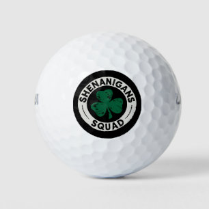 Shenanigans Squad St Patrick's Day Shamrock Golf Balls