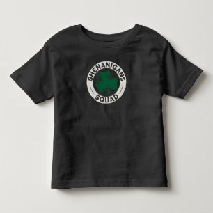 Shenanigans Squad St Patrick's Day Shamrock Toddler T-shirt