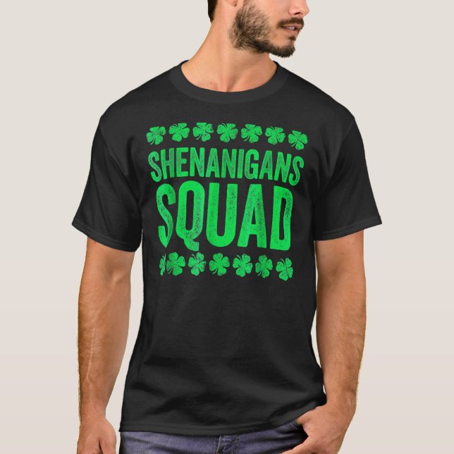 Shenanigans Squad St Patrick's Day T-Shirt (Front)