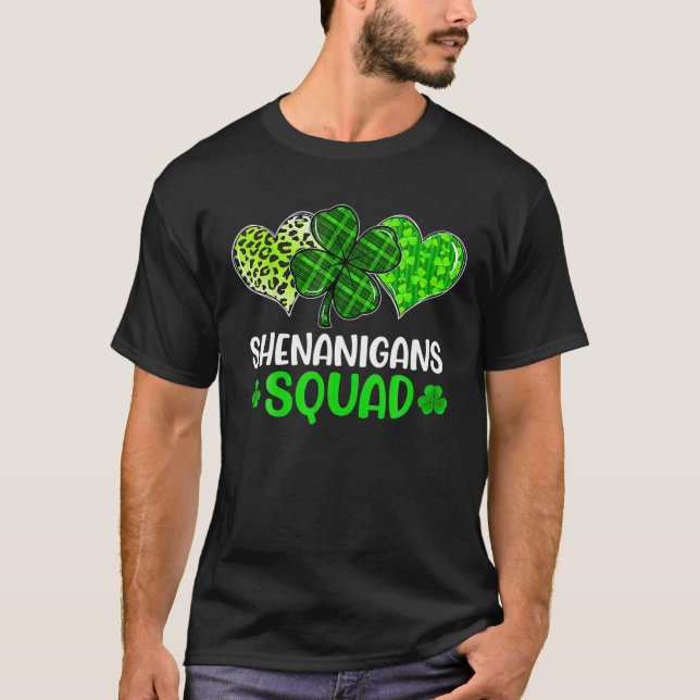 Shenanigans Squad T St Patrick's Day Gift T-Shirt (Front)