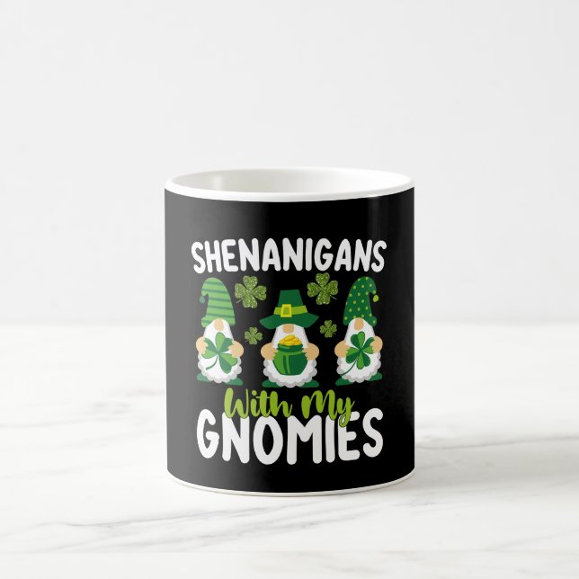 Shenanigans With My Gnomies Gnome St Patrick's Day Coffee Mug (Center)