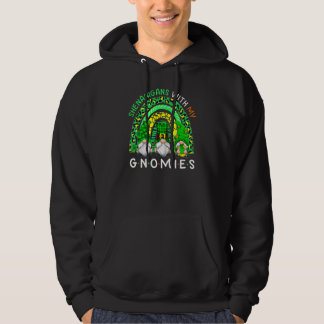 Shenanigans With My Gnomies Rainbow Leopard St Pat Hoodie