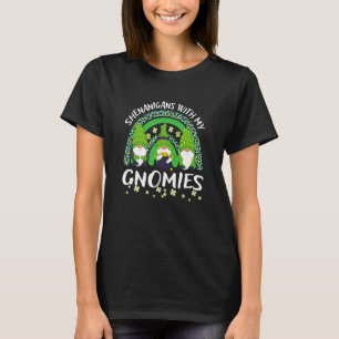 Shenanigans With My Gnomies Rainbow St Patrick's D T-Shirt