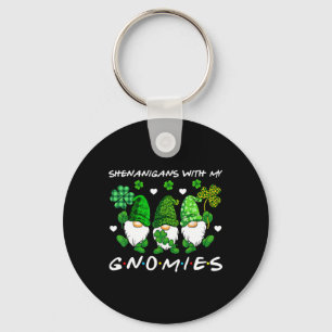 Shenanigans With My Gnomies St Patricks Day Gnome  Keychain