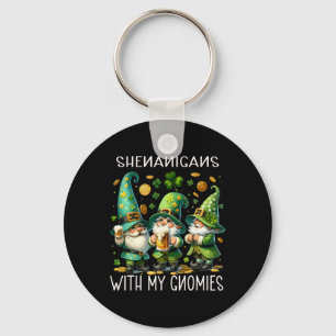 Shenanigans With My Gnomies St. Patricks Day Gnome Keychain